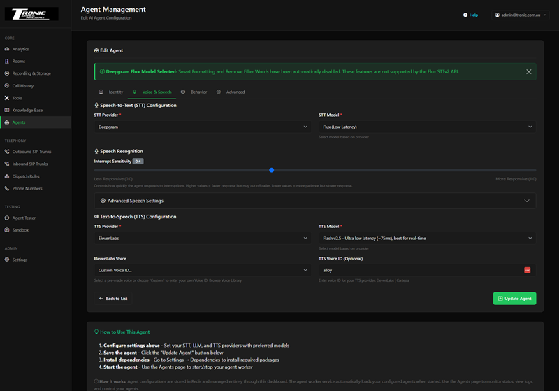 Agent Editor View 2
