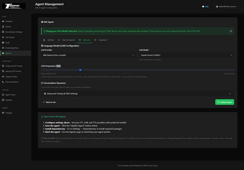 Agent Editor View 3